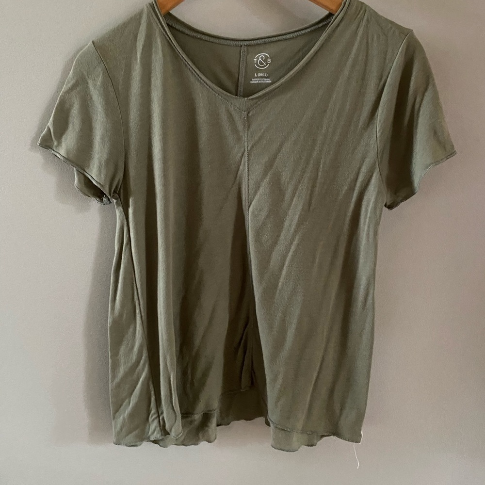 Girls Green Flowy Top
